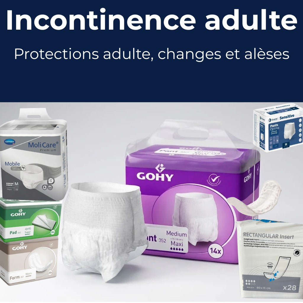 incontinence adulte change alèse slip