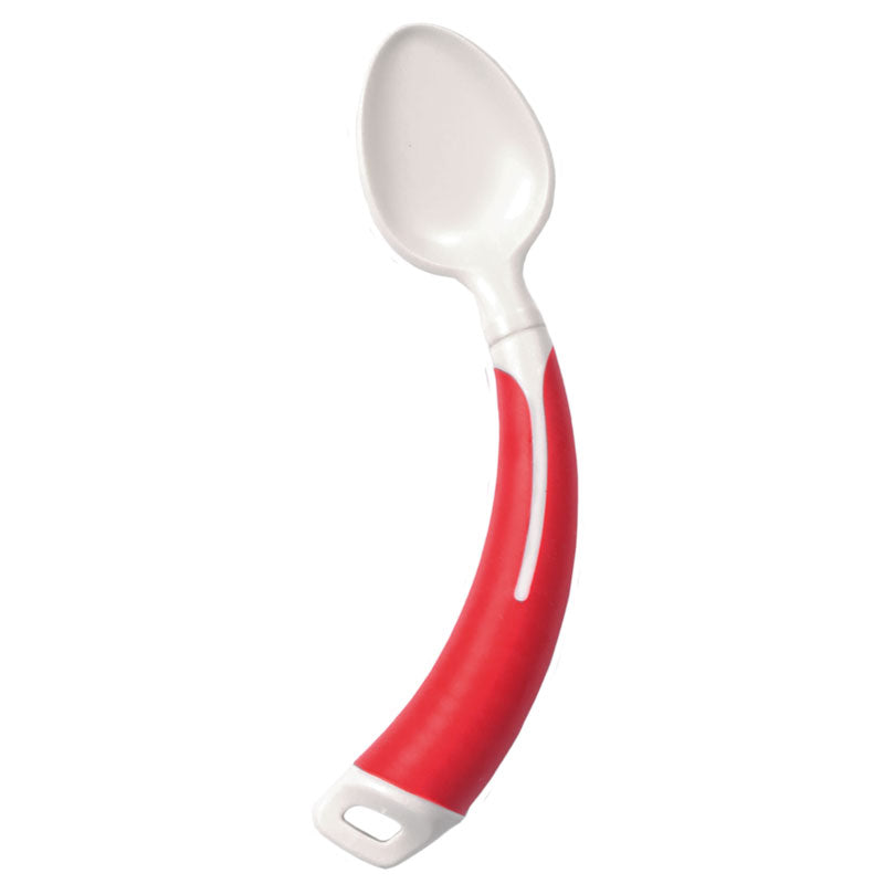 Cuillère Ergonomique "Plastigrip" Rouge – Pour Enfant / Adolescent Droitier