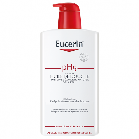 Gel Lavant Eucerin pH5 – Hygiène Protectrice pour Peaux Sensibles et Allergiques