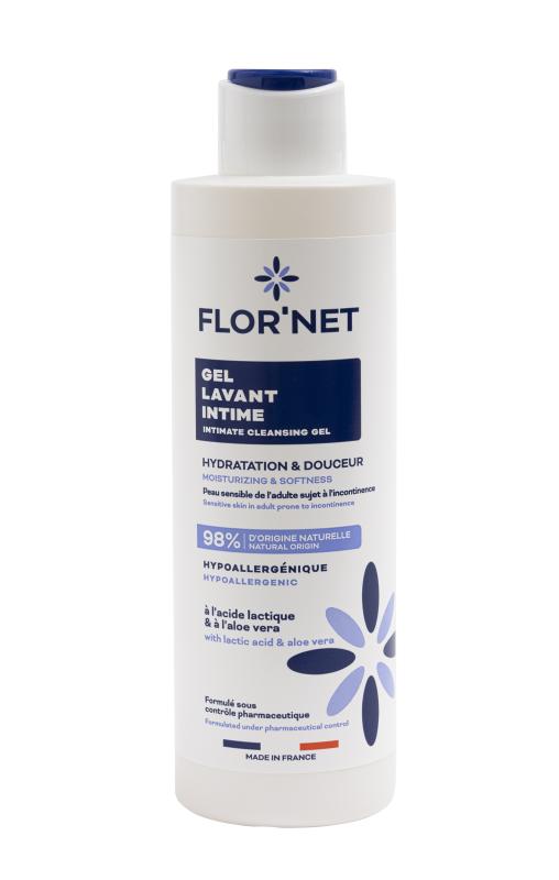 Gel Lavant Intime Hypoallergénique FLOR'NET – Soin Apaisant & Équilibrant – Flacon de 200 ml
