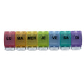 Pilulier Semainier Color Identités – Boutons-Poussoirs "Ouverture Facile"