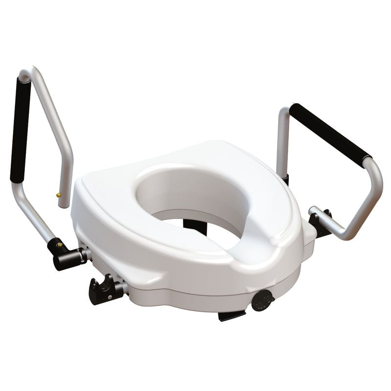 Rehausse-WC  – Avec Accoudoirs Relevables Ergo – Hauteur 12,5 cm