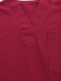 Blouse Médicale Bordeaux – Marinière Unisexe