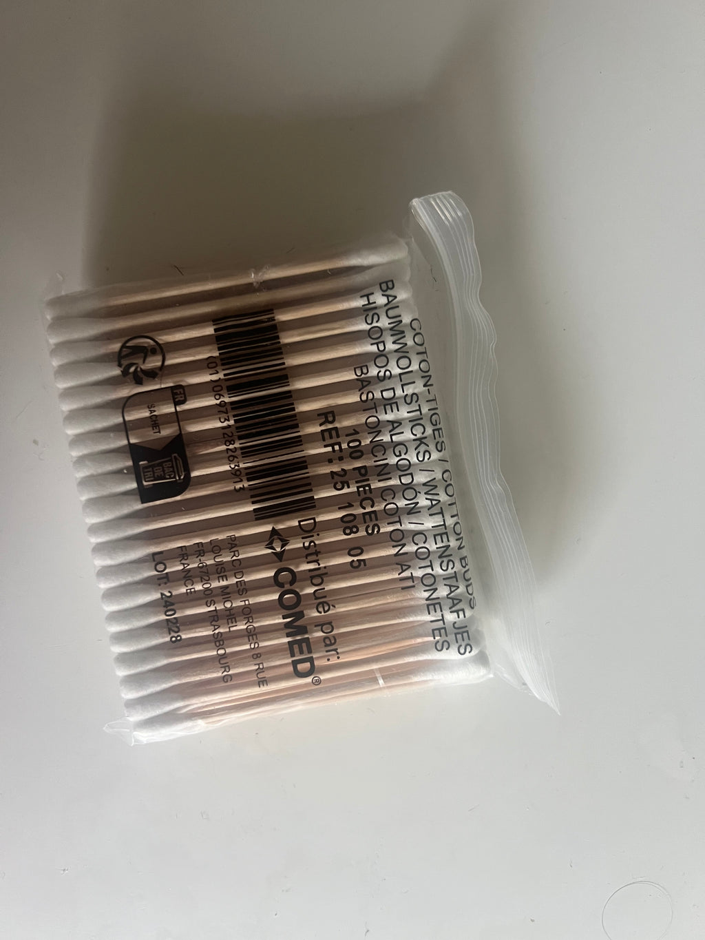 Coton-Tiges Double Extrémité – Sachet Refermable de 100 pièces – Qualité Médicale & Précision