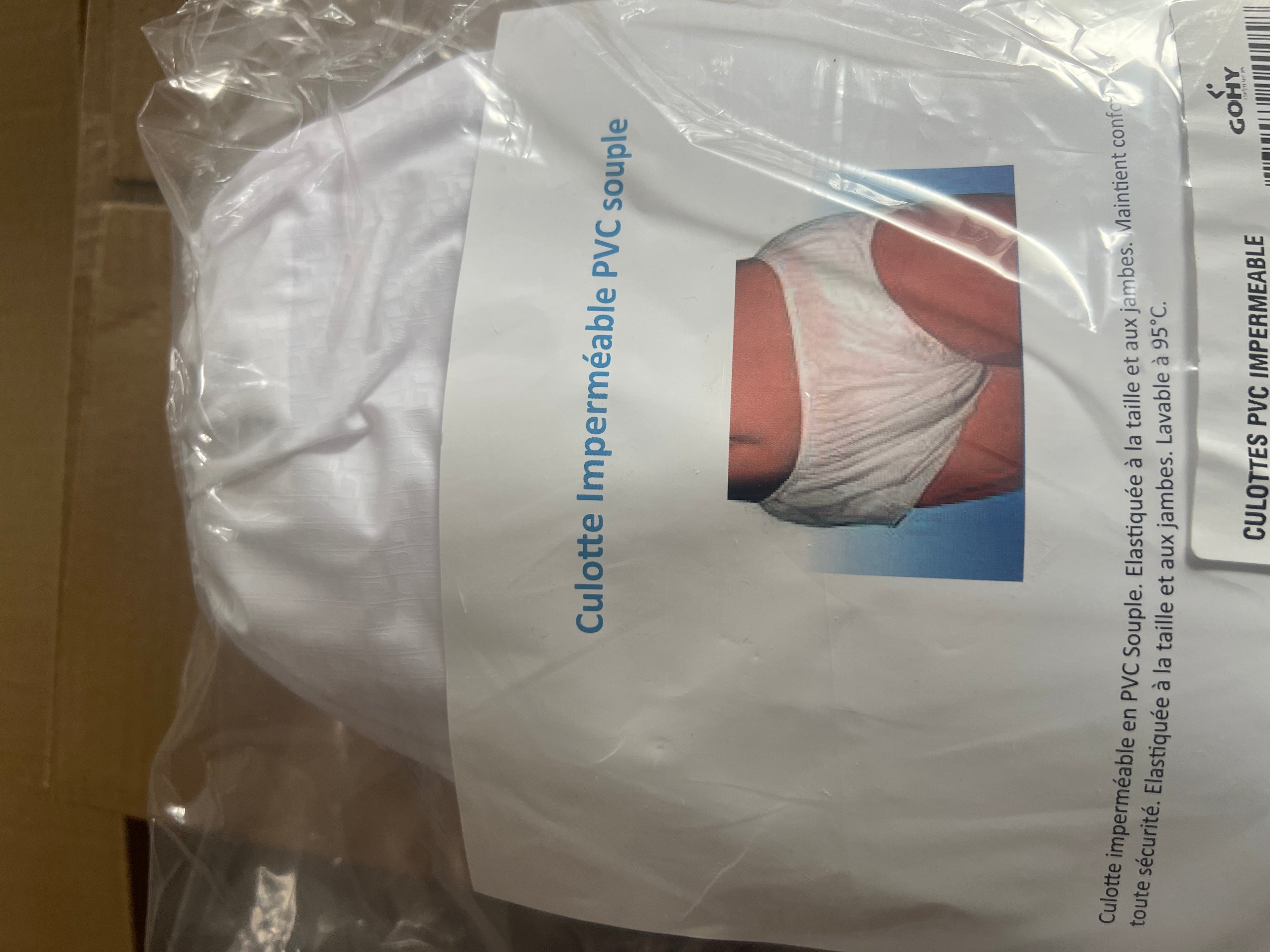 Culottes Imperméables en PVC – Sachet de 5 – Protection & Sécurité Anti-Fuites