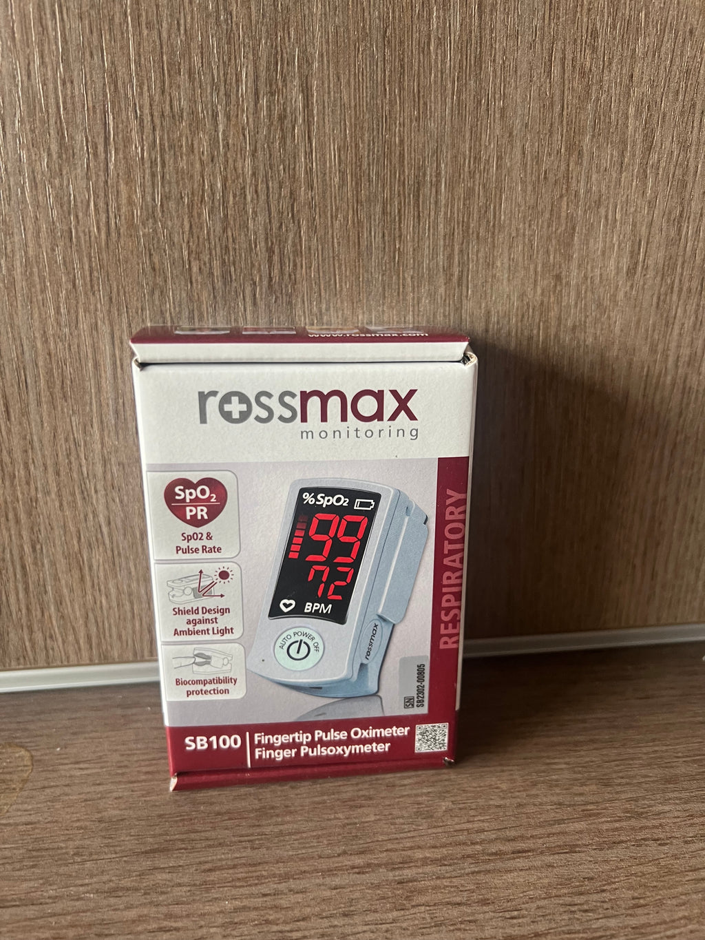 Oxymètre de Pouls SB100 Rossmax – Saturomètre de Clip Doigt Haute Précision