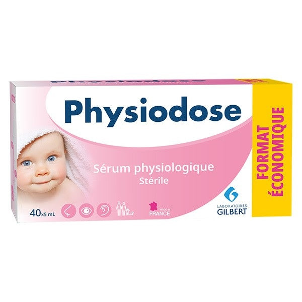 Sérum Physiologique Physiodose (Unidoses de 5 ml) – Solution Isotonique Multi-Usages